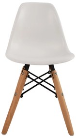 ΚΑΡΕΚΛΑ TWIST KID ΤΜΧ.HM8453.01 ΞΥΛΙΝΑ ΠΟΔΙΑ Κ ΚΑΘΙΣΜΑ PP ΛΕΥΚΟ 30,5Χ33Χ59 ΕΚ
