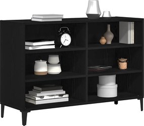 vidaXL Πλαϊνό γραφείο Μαύρη Οξυά 103,5 x 35 x 70 εκ.
