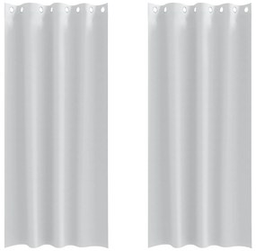 vidaXL Κουρτίνες 2 pcs Ανοιχτό Γκρι 225 x 140 εκ. Πολυεστέρας