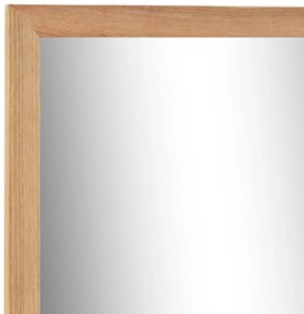 vidaXL Καθρέφτης Μπάνιου 60 x 12 x 62 εκ. από Μασίφ Ξύλο Καρυδιάς