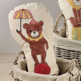 Μαξιλάρι Διακοσμητικό Παιδικό (Με Γέμιση) Bear Ball Beige Down Town Cotton-Polyester