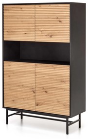 MURANO KM-3 chest, color: artisan oak/black DIOMMI V-PL-MURANO-KM-3 DIOMMI-60-22485