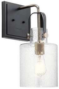 Απλίκα Φωτιστικό Τοίχου 1xE27 Kitner Quintiesse Elstead Lighting QN-KITNER1-PN Νίκελ Ματ
