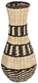 Βάζο Πλεκτό Montmartre 21227 20x20x42cm Beige-Black GloboStar Ξύλο