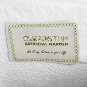 GloboStar® Artificial Garden ALBEROBELLO 20738 Επιδαπέδιο Πολυεστερικό Τσιμεντένιο Κασπώ Γλάστρα - Flower Pot Λευκό Μ58 x Π30 x Υ90cm