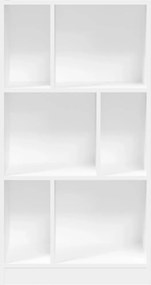 vidaXL Βιβλιοθήκη Λευκή 57x28,5x107,5 εκ. από Επεξεργασμένο Ξύλο