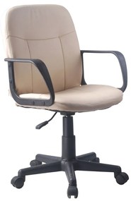 Καρέκλα Γραφείου ABA Μπεζ PVC 53x49x85-97cm