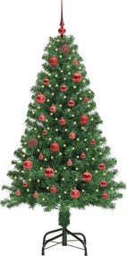 vidaXL Τεχνητό Χριστουγεννιάτικο Δέντρο με 150 LED Πράσινο 150 cm