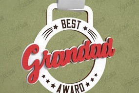 Σετ των 3 Intra απο ξύλο plywood 3mm-4mm πάχος - Βραβείο για την Ημέρα του Πατέρα | Ξύλινο τρόπαιο | CNC Δίασταση 20x20 cm INTRAFABR-119190185