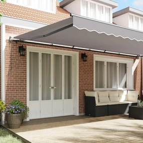 vidaXL Σκηνίτσα Αναδιπλούμενη Ανοιχτό γκρι 600 x 300 εκ ύφασμα