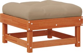 vidaXL Σετ Ξαπλώστρας Κήπου ARAKIL 8 pcs Κερί Παλαίωσης