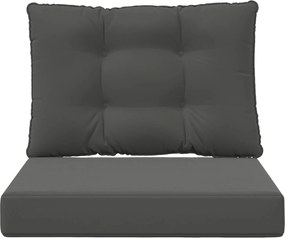 vidaXL Μαξιλάρι Καναπέ Εξωτερικού Χώρου 2 pcs Ανθρακί Πολυεστέρας
