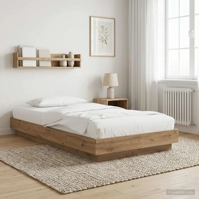 vidaXL Κρεβάτι δαπέδου Artisian Δρυς 80 x 210 cm Επεξεργασμένο Ξύλο