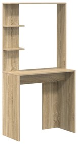 vidaXL Γραφείο  με Αποθήκευση Sonoma Oak Επεξεργασμένο Ξύλο