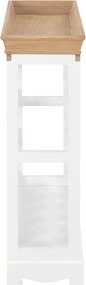 vidaXL Κάβα Κρασιών Λευκή 70 x 22,5 x 70,5 εκ. από MDF