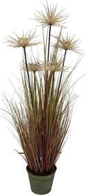 Τεχνητό Φυτό Χορτάρι Πάπυρος 7021-6 96cm Brown Supergreens PVC