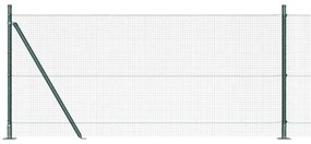 vidaXL Στύλος Περιφράξεων Πράσινο 10 x 1 μ (16 x 16 mm πλέγμα) Ατσάλι