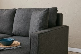 Corner Sofa Eva Right - Anthracite Anthracite