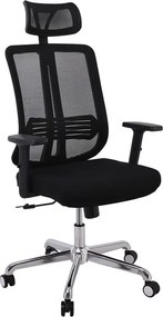 BF9500 Πολυθρόνα Γραφείου Διευθυντή Mesh Μαύρο, Μπράτσα up-down   1τμχ