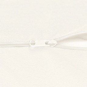 vidaXL Μαξιλάρι Ποδιών Μονόχρωμο Λευκό 63 x 52 x 19,5 εκ