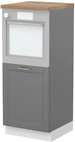 Επιδαπέδιο ντουλάπι φούρνου ψηλό Tahoma K14-60-1KR-Γραφίτης - 60.00Χ60.00Χ148.00cm