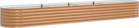 vidaXL Ανεβασμένο Κρεβάτι Καφέ 400 x 80 x 44 cm Ατσάλι