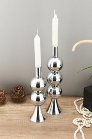 Stewehome Σετ 2 τεμαχίων διακοσμητικών μεταλλικών κηροπηγίων