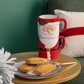 Χριστουγεννιάτικες Κούπες 200ml (Σετ 2τμχ) A-S Santa Claus 208464
