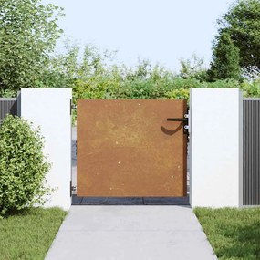 vidaXL Πόρτα Κήπου Τετράγωνη 85x125 εκ. από Ατσάλι Corten