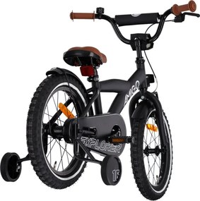 Explorer 16 Inch 23 cm Boys Coaster Brake Black/White