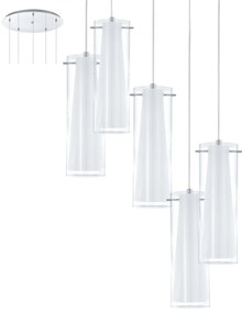 Φωτιστικό Οροφής Pinto 93003 Clear Eglo Metal, Glass