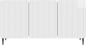 vidaXL Ντουλάπι TV 99 x 34,5 x 52 cm Γυαλιστερό Λευκό