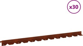 vidaXL Περίγραμμα γκαζόν 30 τμχ. 102 x 4 x 4 εκ.