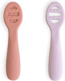 Κουτάλια Φαγητού (Σετ 2τμχ) Mushie Rose/Soft Lilac 66-102073