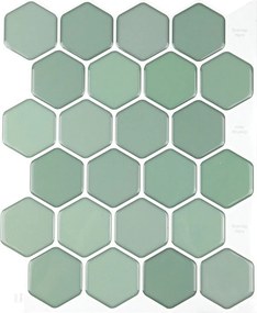 Αυτοκόλλητο Πλακάκι 3D (30.5x25) L-C Ruche Sage 1770124