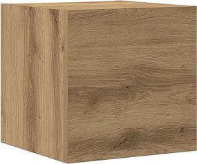 vidaXL 8 τεμαχίων σετ επίτοιχου ντουλαπιού τηλεόρασης Artisan Oak