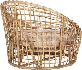ΠΟΛΥΘΡΟΝΑ ENTO HM9814 RATTAN ΣΕ ΦΥΣΙΚΟ-ΜΠΕΖ ΜΑΞΙΛΑΡΙ 85x75x67Yεκ.