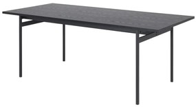 Τραπέζι Oakland 464, Μαύρο, 74x90x200cm, 48 kg, Ινοσανίδες μέσης πυκνότητας, Μέταλλο | Epipla1.gr