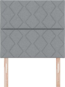 vidaXL Κεφαλάρι Ανοιχτό γκρι 100 cm ύφασμα