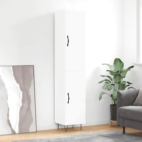 vidaXL Ντουλάπι Λευκό 34,5 x 34 x 180 εκ. από Επεξεργασμένο Ξύλο