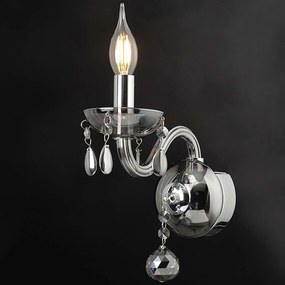 Φωτιστικό Τοίχου BLK82041WSGC Fume Crystal, Metal