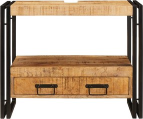 vidaXL Ντουλάπι νιπτήρα Καφέ 71 x 33 x 58 εκ. Στερεό ξύλο μάνγκο