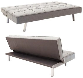 Καναπές - Kρεβάτι Travis 3θέσιος Ύφασμα Γκρί 175x83x74 εκ. 175x83x74 εκ.