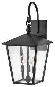 Φανάρι Απλίκα Φωτιστικό Τοίχου 3xE14 Μαύρο IP44 58cm Huntersfield HK-HUNTERSFIELD2-L-BK Elstead Lighting HK-HUNTERSFIELD2-L-BK Μαύρο