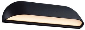 Φωτιστικό Τοίχου Front 26 84081003 26x6,8cm Led 650Lm 8W 3000K IP44 Black Nordlux Metal, Plastic