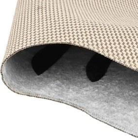 vidaXL Χαλί Πλενόμενο Σχέδιο Ζέβρας Μαύρο/Λευκό 120x170 εκ.