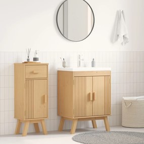 vidaXL Ντουλάπι βάσης 114x43x73,5 εκ Μασίφ ξύλο πεύκου