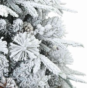 vidaXL Τεχνητό Χριστουγεννιάτικο Δέντρο με Χιόνι με βάση Λευκό 150 cm