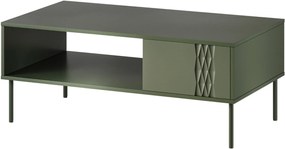 Τραπεζάκι σαλονιού Tresse-Prasino Skouro - 110.00Χ60.00Χ40.00cm