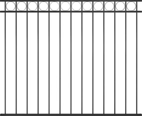 vidaXL Πάνελ Περίφραξης ASSEN Ατσάλινο 1,7x1,5 μ. Μαύρο
